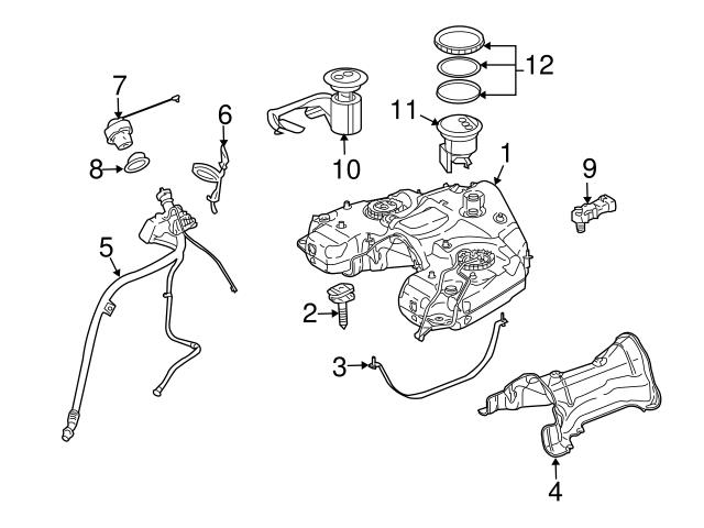 2514700190 Genuine Mercedes Fuel Tank Sending Unit and Fuel Filter Assembly