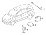 2515455340 Genuine Mercedes Parking Aid System Control Module Bracket; Rear