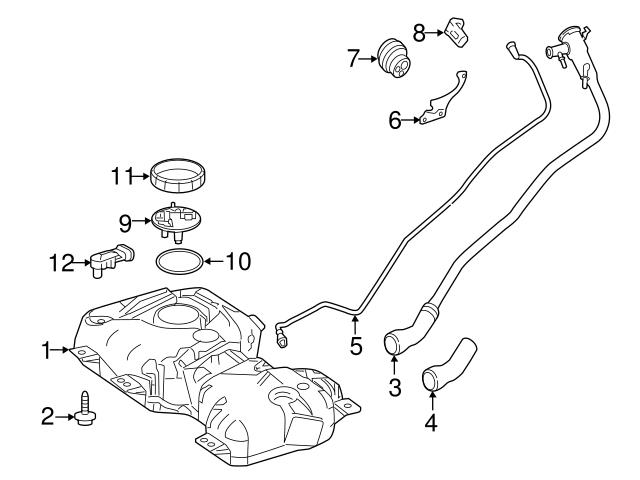 4514760001 Genuine Smart Fuel Tank Filler Neck