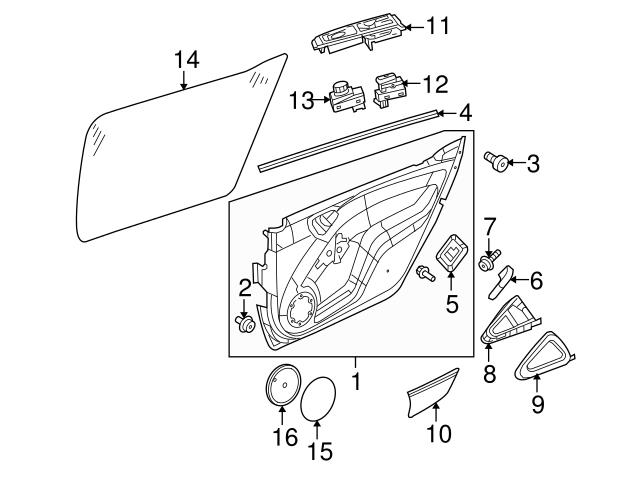 4519051800 Genuine Smart Power Window Switch; Right