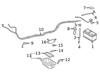 4635401002 Genuine Mercedes Battery Cable Harness