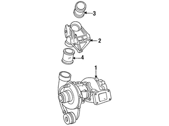 6020980517 Genuine Mercedes Exhaust/Connector Pipe