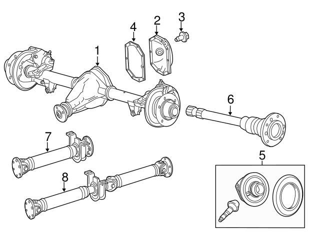 9063510308 Genuine Sprinter Metris Differential Cover; Rear