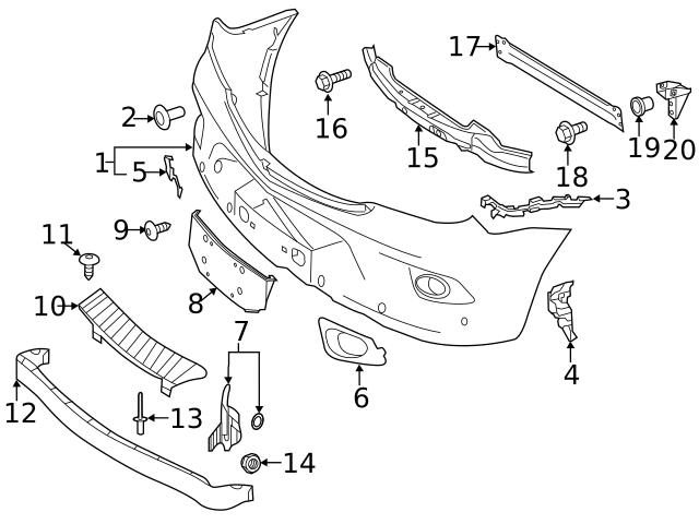 90688503539678 Genuine Mercedes Fog Light Trim; Front Right