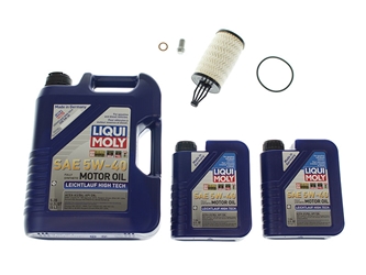 MB10OILFLTR2KIT Liqui Moly Lechtlauf High Tech + Purflux Oil Change Kit - 5W-40 Fully Synthetic