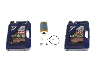 MB3OILFLTR1KIT Liqui Moly Synthoil + Hengst Oil Change Kit - 5W-40 Fully Synthetic