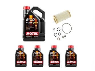 MB7OILFLTR1KIT Motul 8100 X-cess gen2 + Mann Oil Change Kit - 5W-40 Fully Synthetic