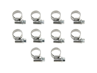 MH4 Aftermarket Hose Clamp; 8-12mm (approx. 0.3 - 0.5 inch); Pack of 10