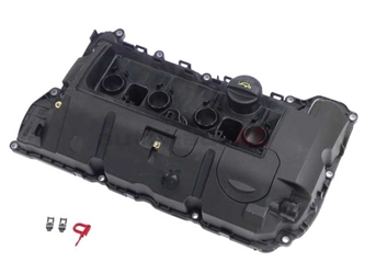 11127646554 Genuine Mini Valve Cover; With Gaskets and Vent Valve
