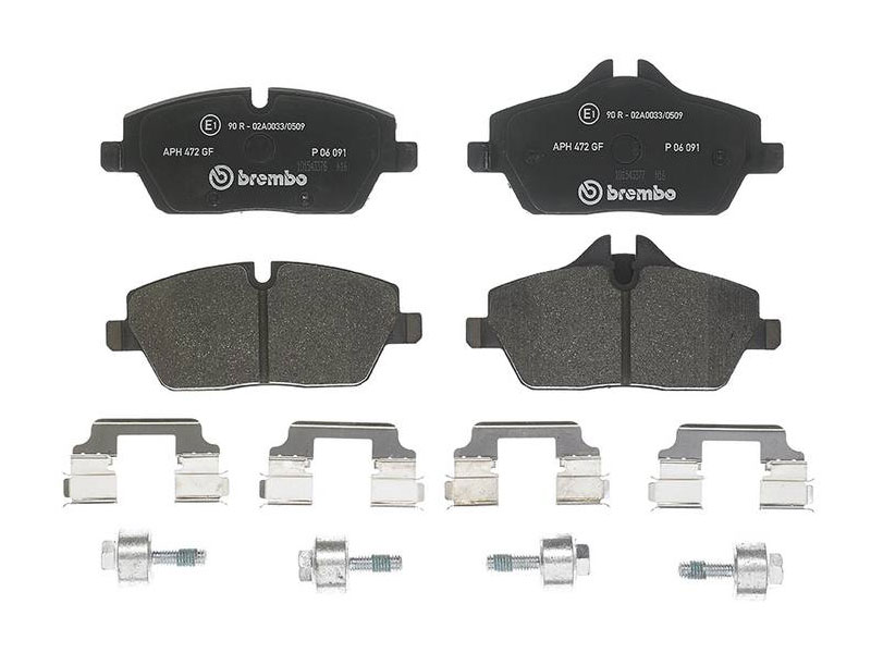 P06091 Brembo Brake Pad Set; Front