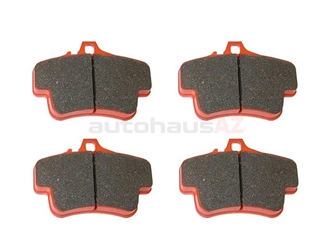 995541536 Pagid Racing Brake Pad Set; Front RS4-4 (Orange)