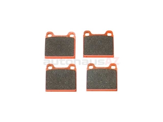 995541539 Pagid Racing Brake Pad Set; Front Racing RS 4-4 (Orange)