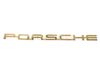 64455930106 Genuine Porsche Emblem; Front