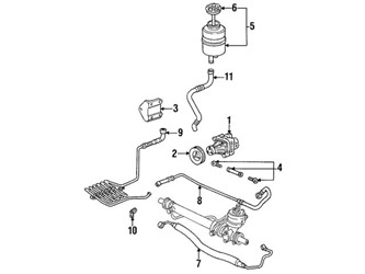 94410114702 Genuine Porsche Power Steering Pump Bracket