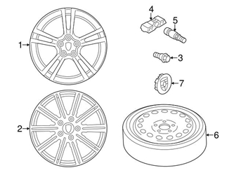 95836130303 Genuine Porsche Wheel Cap