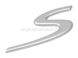 98755924500 Genuine Porsche Emblem; Rear