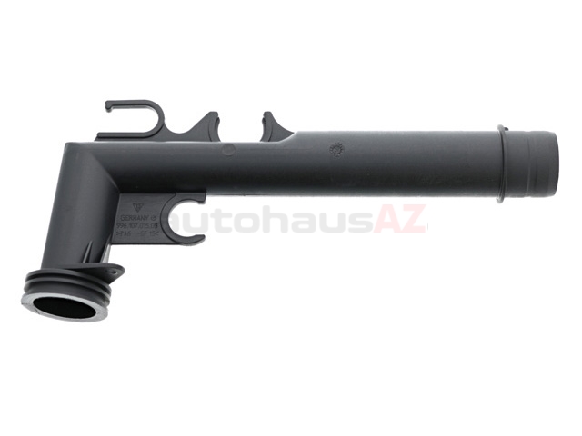 99610715006 Genuine Porsche Oil Filler Tube ; Engine to Flex Hose