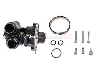 06H121026DR Rein Automotive Engine Water Pump and Thermostat Assembly; Complete Assembly with Housing and Thermostat