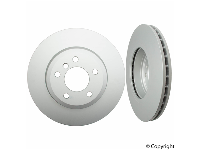 34113400151 ATE Coated Disc Brake Rotor; Front