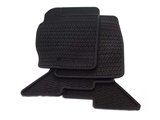 STC8053AA Genuine Land Rover All-Weather Rubber Floor Mat Set; Black; 4-Piece