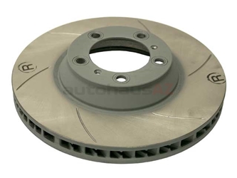 99735140601 Sebro Slotted & Coated Disc Brake Rotor; Directional Front Right