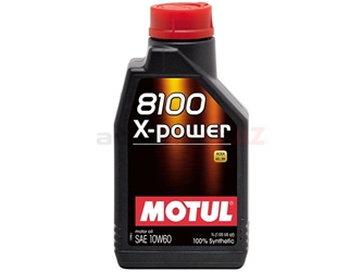 106142 Motul 8100 X-power Engine Oil; 10W-60 Synthetic; 1 Liter