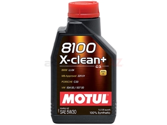 106376 Motul 8100 X-clean+ Engine Oil; 5W-30 Synthetic; 1 Liter