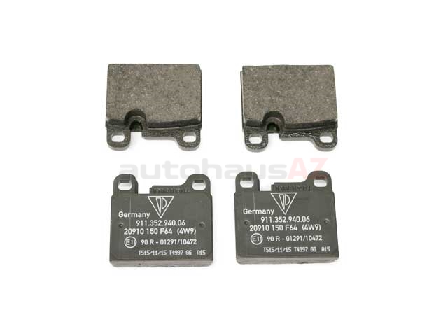 91135295007 Textar Brake Pad Set; Rear