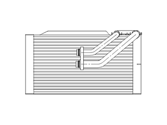 97194 TYC A/C Evaporator Core; Rear