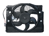 64546988913 URO Parts Auxiliary Cooling Fan Assembly; Pusher Fan in Front of AC Condenser/Radiator