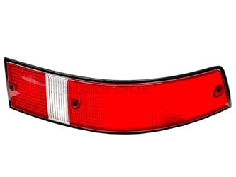 91163195200 URO Parts Tail Light Lens; Right with Black Trim