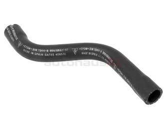 99610662704 URO Parts Coolant Hose; Water Hose from Main Return Pipe to Connecting Pipe for Radiator Hose