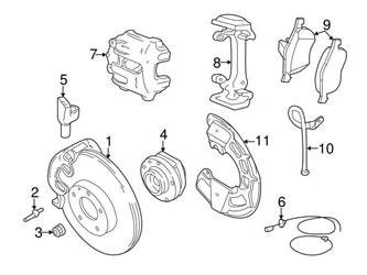 272456 Genuine Volvo Wheel Bearing and Hub Assembly Repair Kit; Left Front, Right Front
