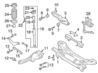 31201049 Genuine Volvo Shock Absorber; Rear Left or Right