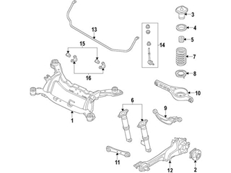 31262439 Genuine Volvo Suspension Control Arm Stay; Rear Lower Forward