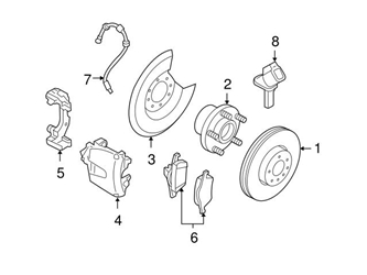 31471819 Genuine Volvo Disc Brake Rotor; Front Left or Right