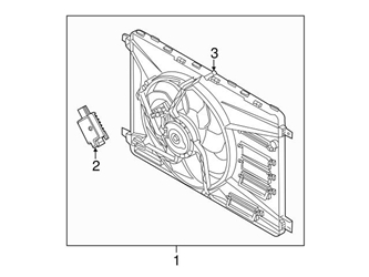 31686806 Genuine Volvo Engine Cooling Fan Assembly