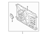 31686806 Genuine Volvo Engine Cooling Fan Assembly