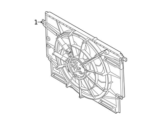 32222108 Genuine Volvo Engine Cooling Fan Assembly
