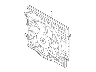 32249742 Genuine Volvo Engine Cooling Fan Assembly