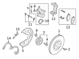 32329656 Genuine Volvo Wheel Bearing and Hub Assembly Repair Kit; Left Front, Right Front