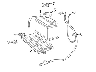 8628771 Genuine Volvo Battery Cable