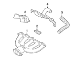 8675253 Genuine Volvo Exhaust Manifold with Integrated Catalytic Converter