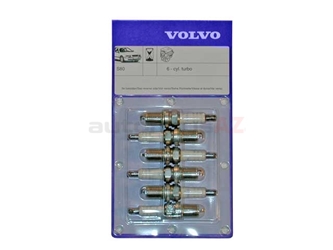 8692072 Genuine Volvo Spark Plug; Pack of 6