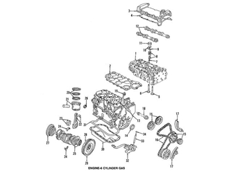022105701CGLB Genuine VW/Audi Connecting Rod Bearing; Lower