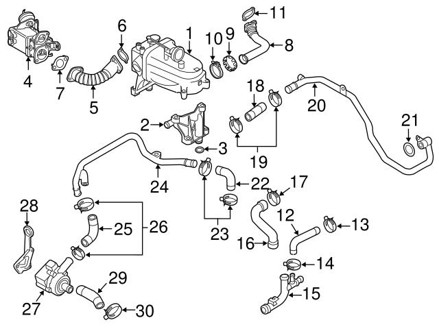 059131515FA Genuine VW/Audi EGR Cooler