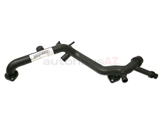 06E121045R Genuine Audi Coolant Pipe; Connects Cylinder Heads