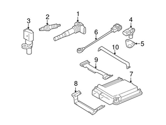 078906435 Genuine VW/Audi Crankshaft Position Sensor Bracket