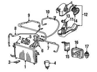 176819353 Genuine VW/Audi HVAC Unit Case
