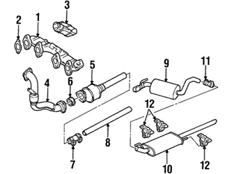 1H0253144E Genuine VW/Audi Exhaust System Hanger Bracket